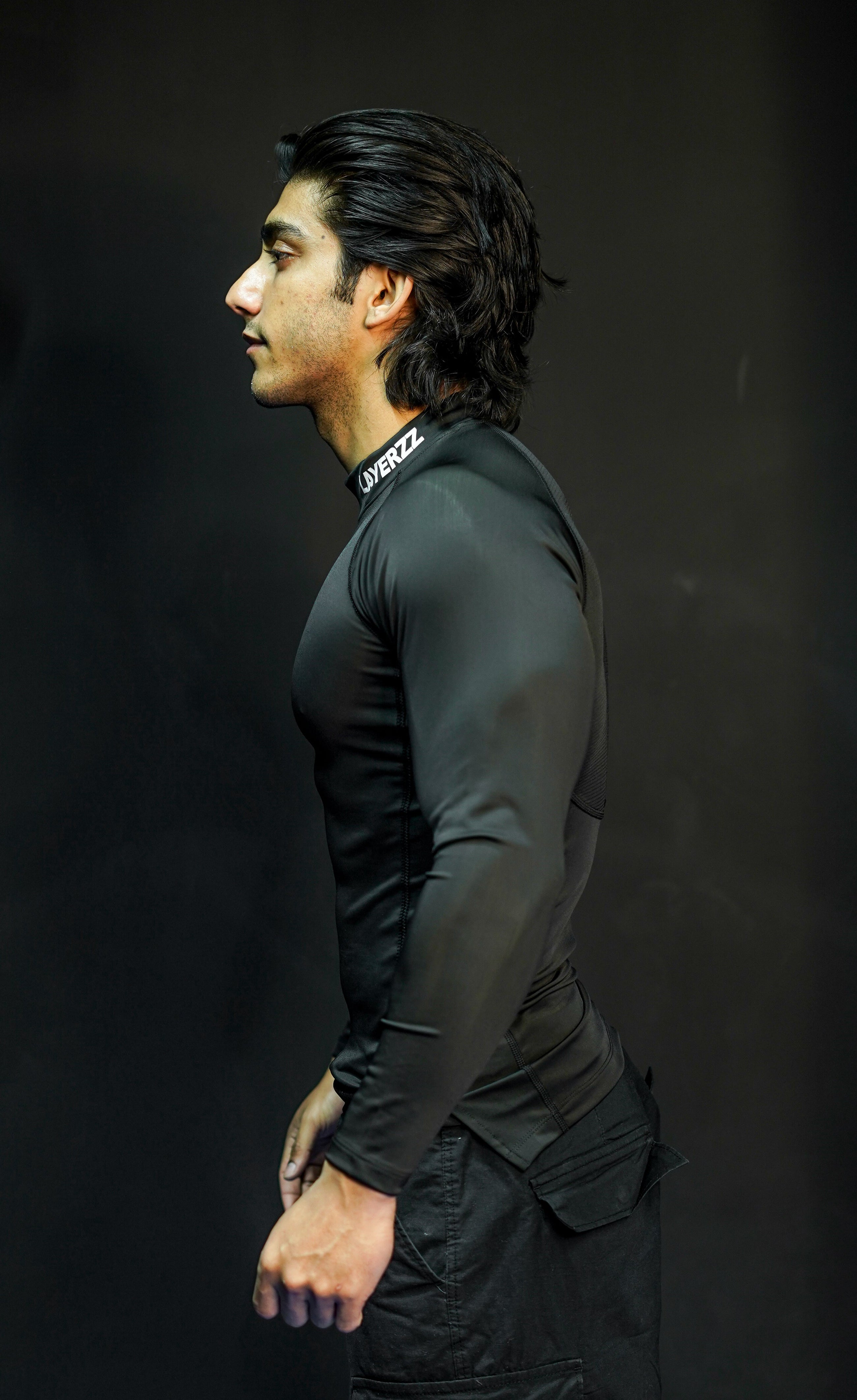 Mock neck compression Full sleeve - black - Premium from LAYERZZ - Just Rs. 999! Shop now at LAYERZZ