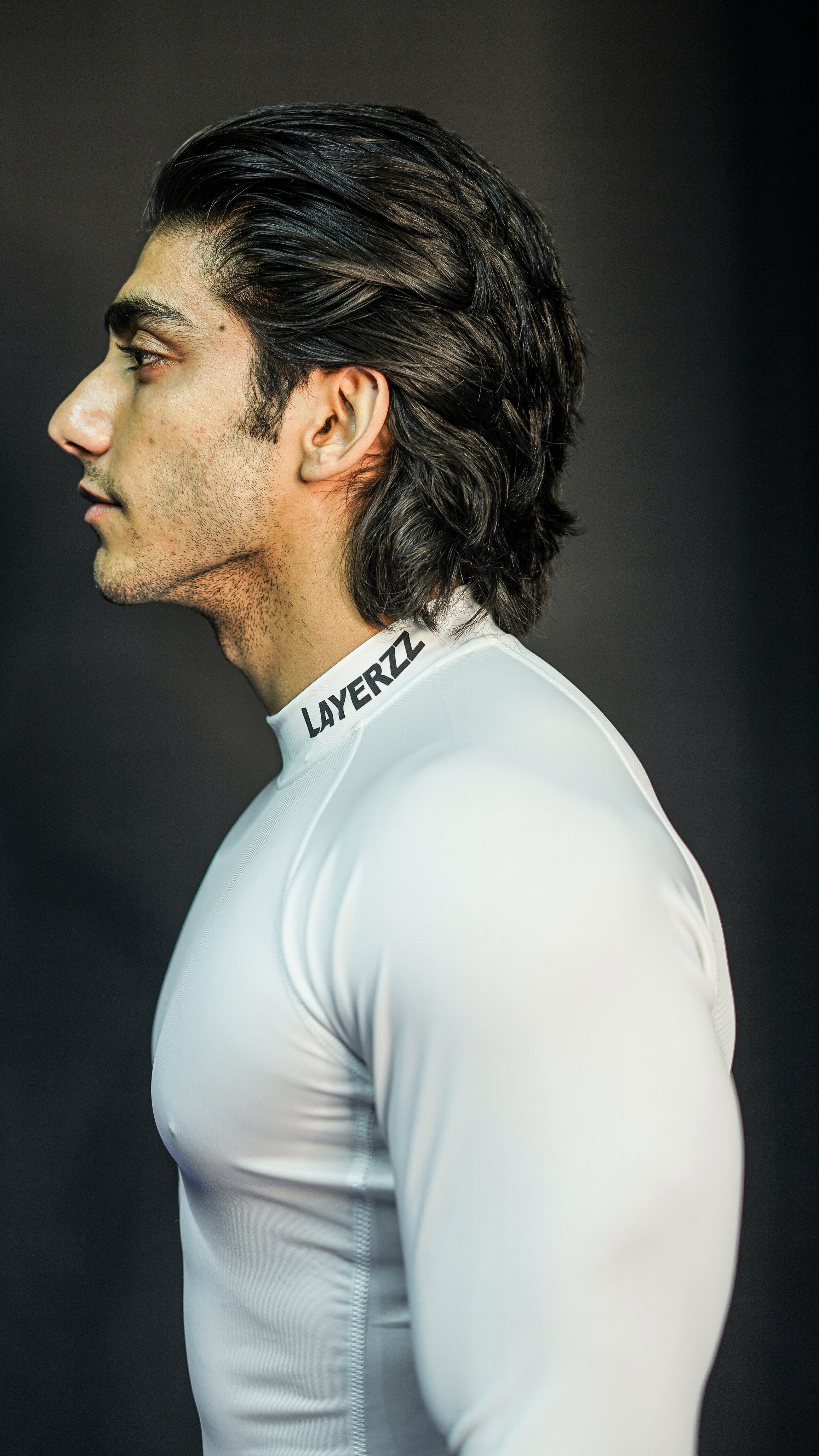 Mock neck compression full sleeve - White - Premium from LAYERZZ - Just Rs. 999! Shop now at LAYERZZ