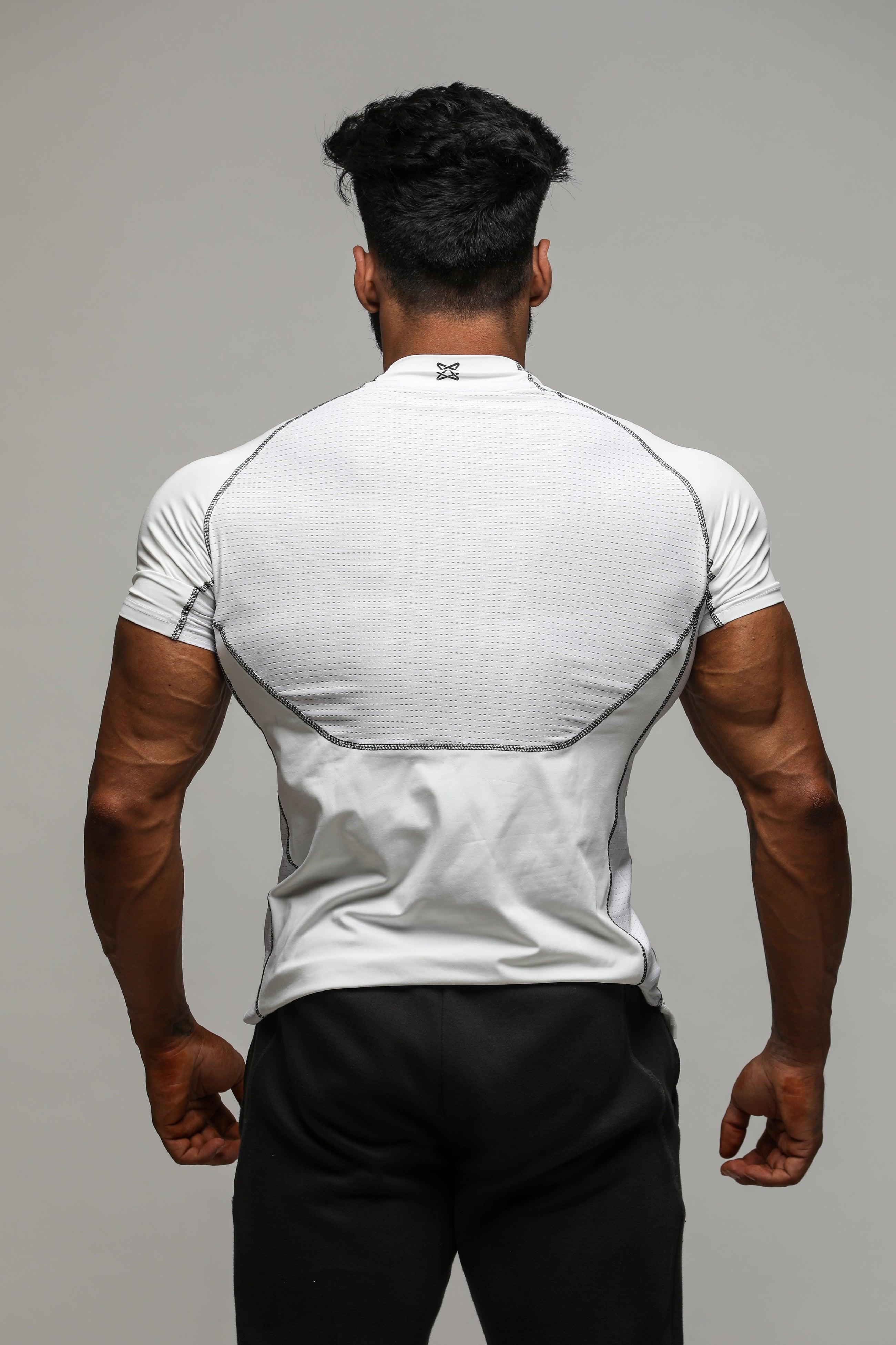 Neck Logo Compression-white - Premium from My Store - Just Rs. 999! Shop now at LAYERZZ