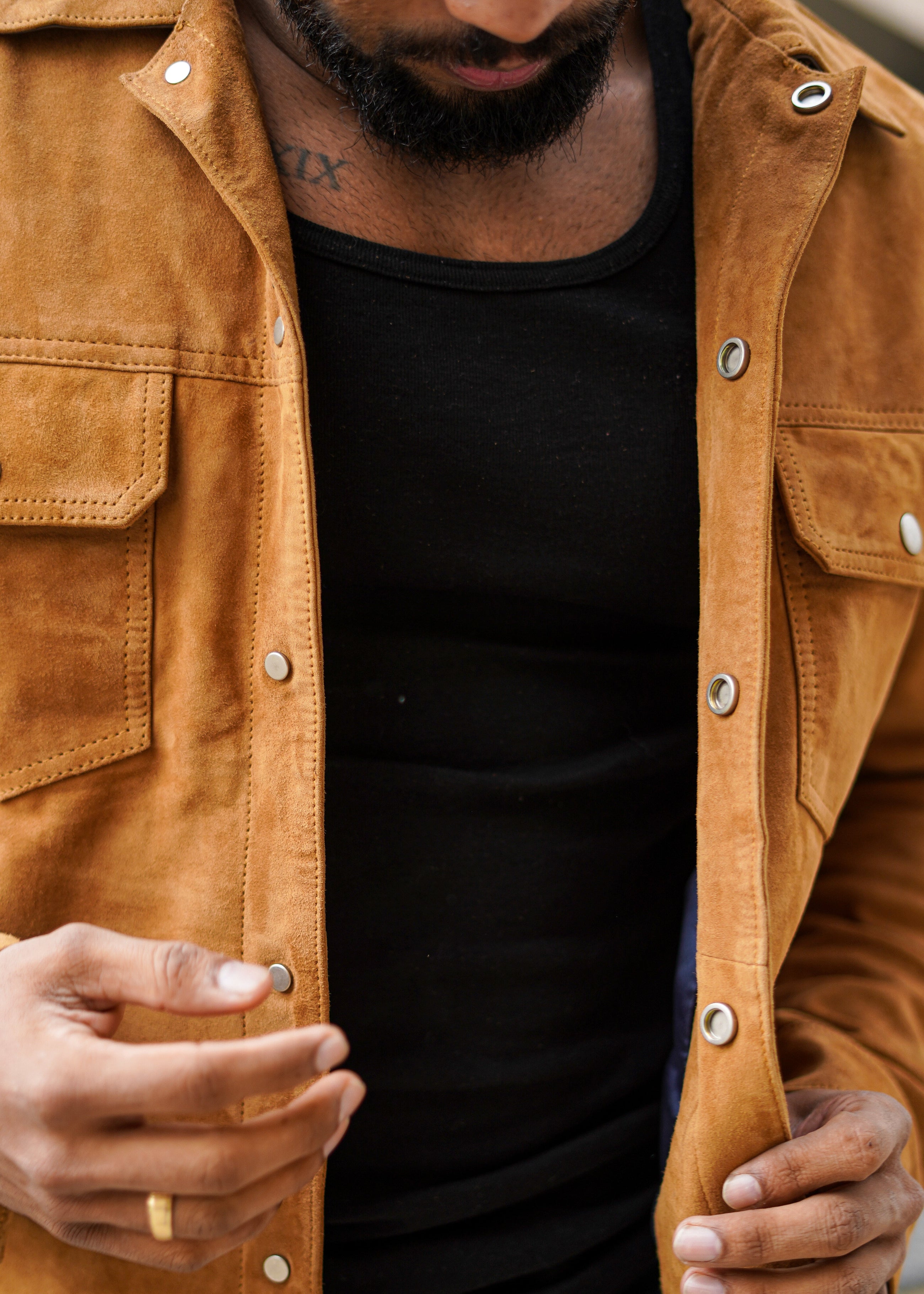 Italian suedu Trucker Jacket - layerzz - Premium from LAYERZZ - Just Rs. 5599! Shop now at LAYERZZ