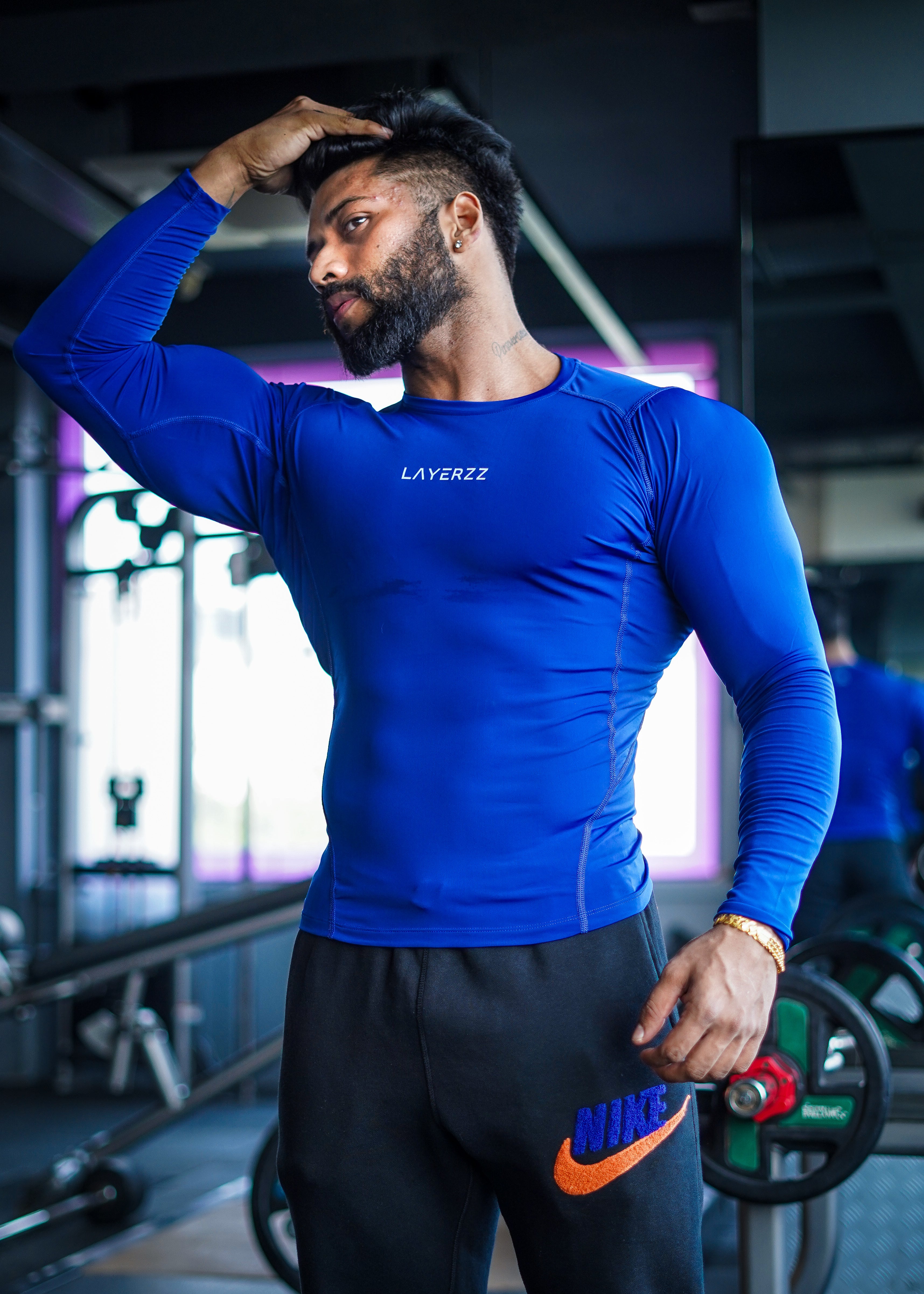 Combat  Compression Blue - Premium  from LAYERZZ - Just Rs. 699! Shop now at LAYERZZ