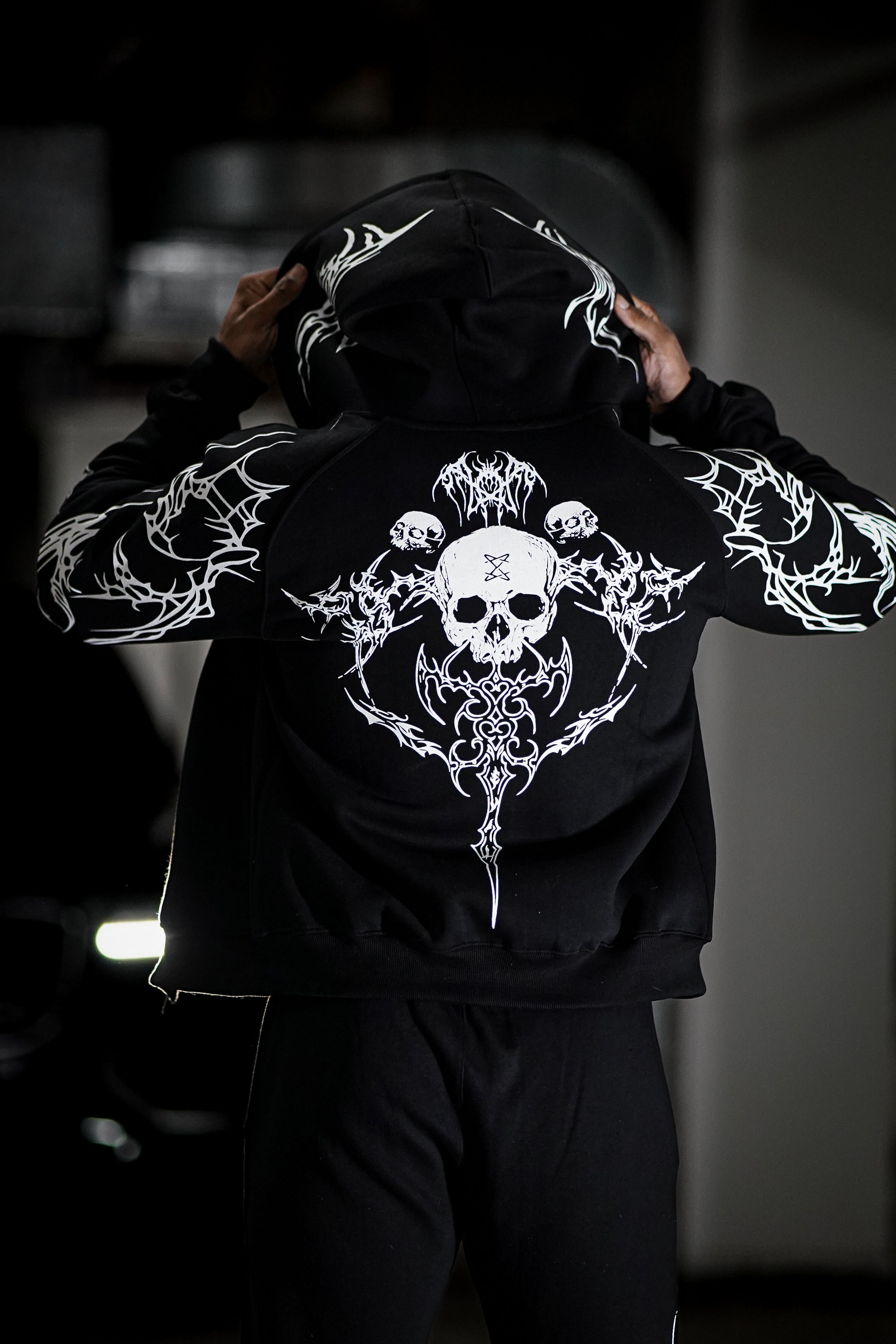 Skull Zip Hoodie - Premium  from LAYERZZ - Just Rs. 1799! Shop now at LAYERZZ