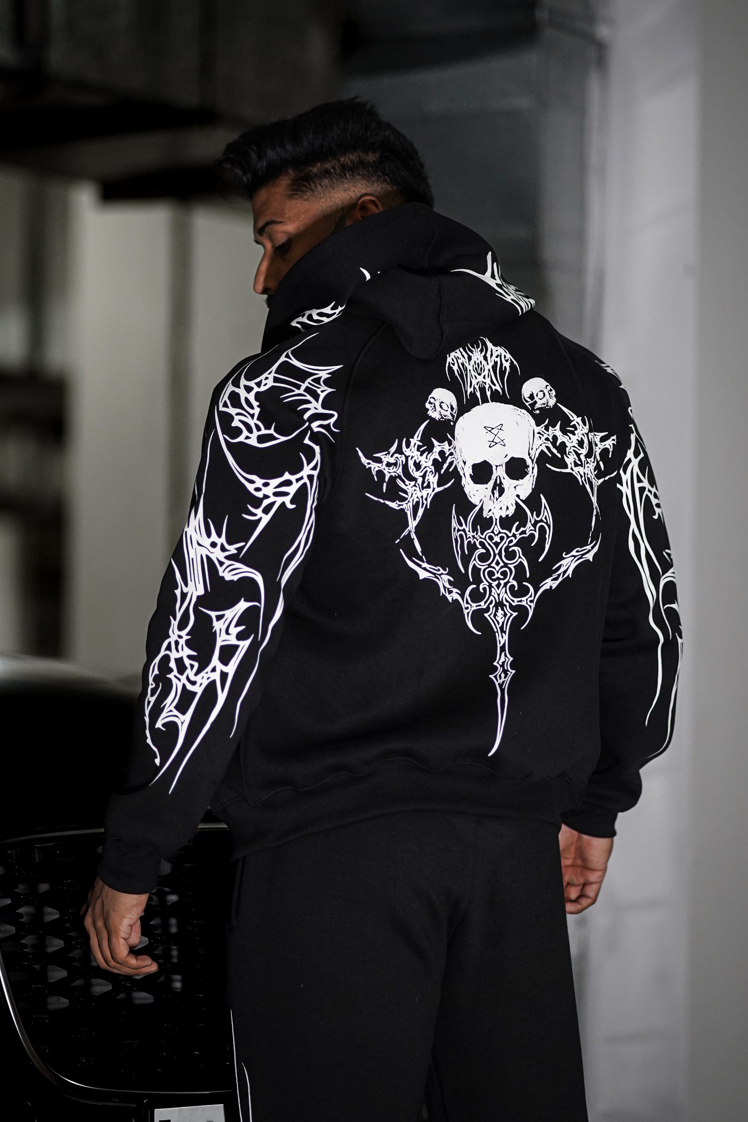 Skull Zip Hoodie - Premium  from LAYERZZ - Just Rs. 1999! Shop now at LAYERZZ