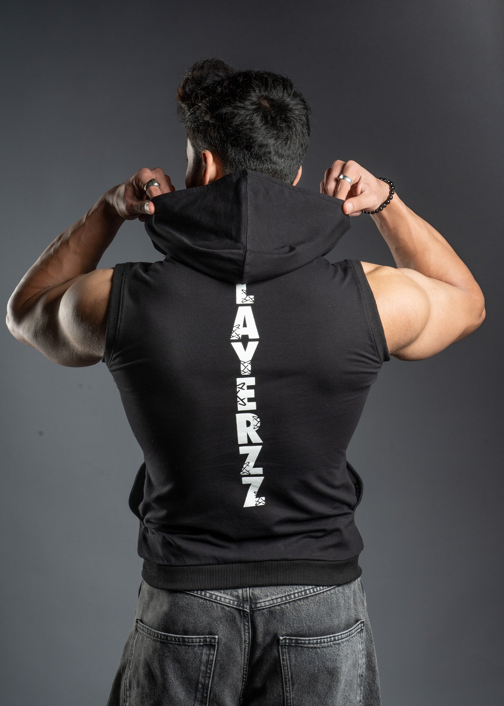 Buy Men Sleeveless Zipper Hoodie for gym | LAYERZZ