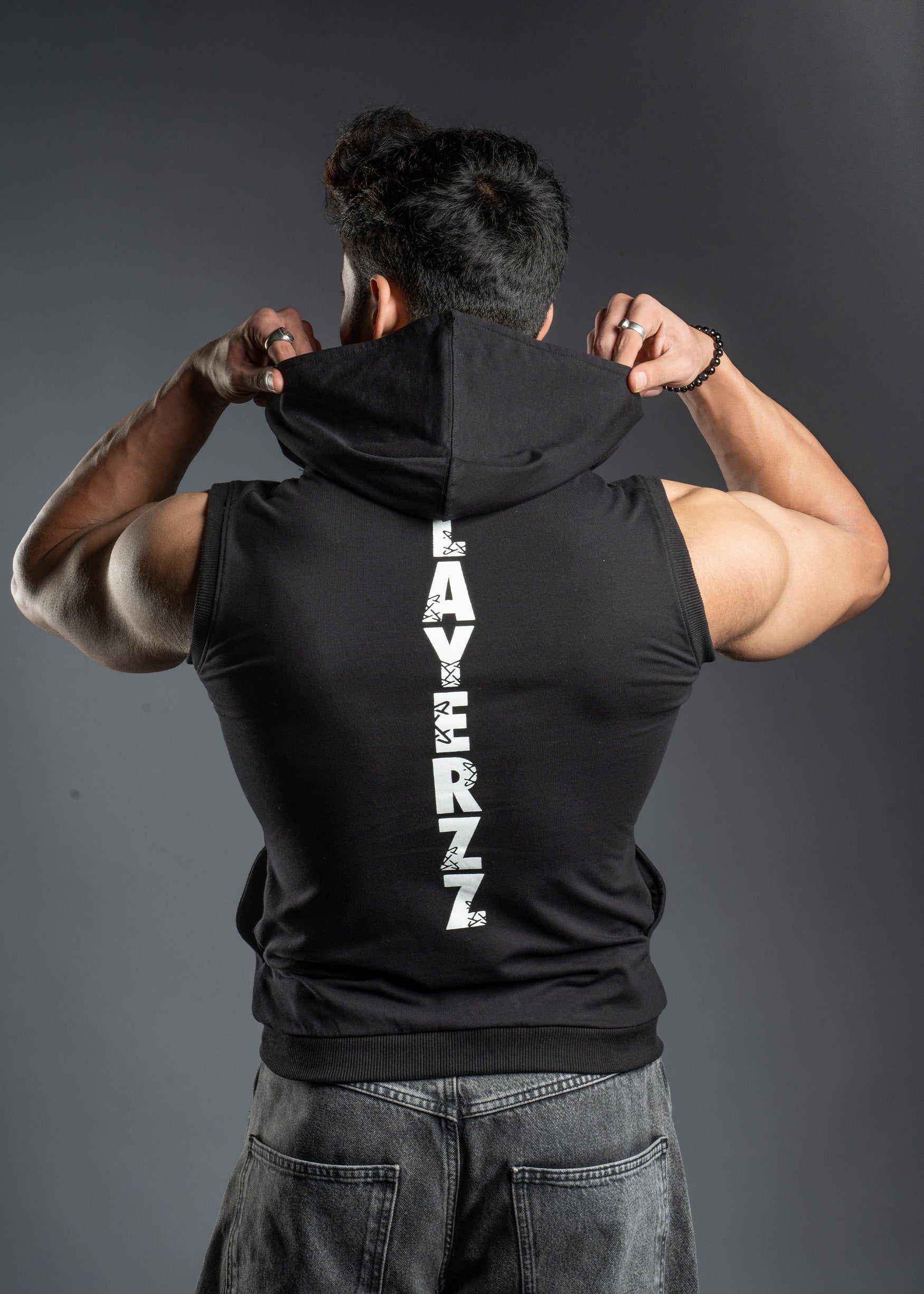 ARMFLEX SLEEVELESS ZIP HOODIE - Premium  from LAYERZZ - Just Rs. 1199! Shop now at LAYERZZ