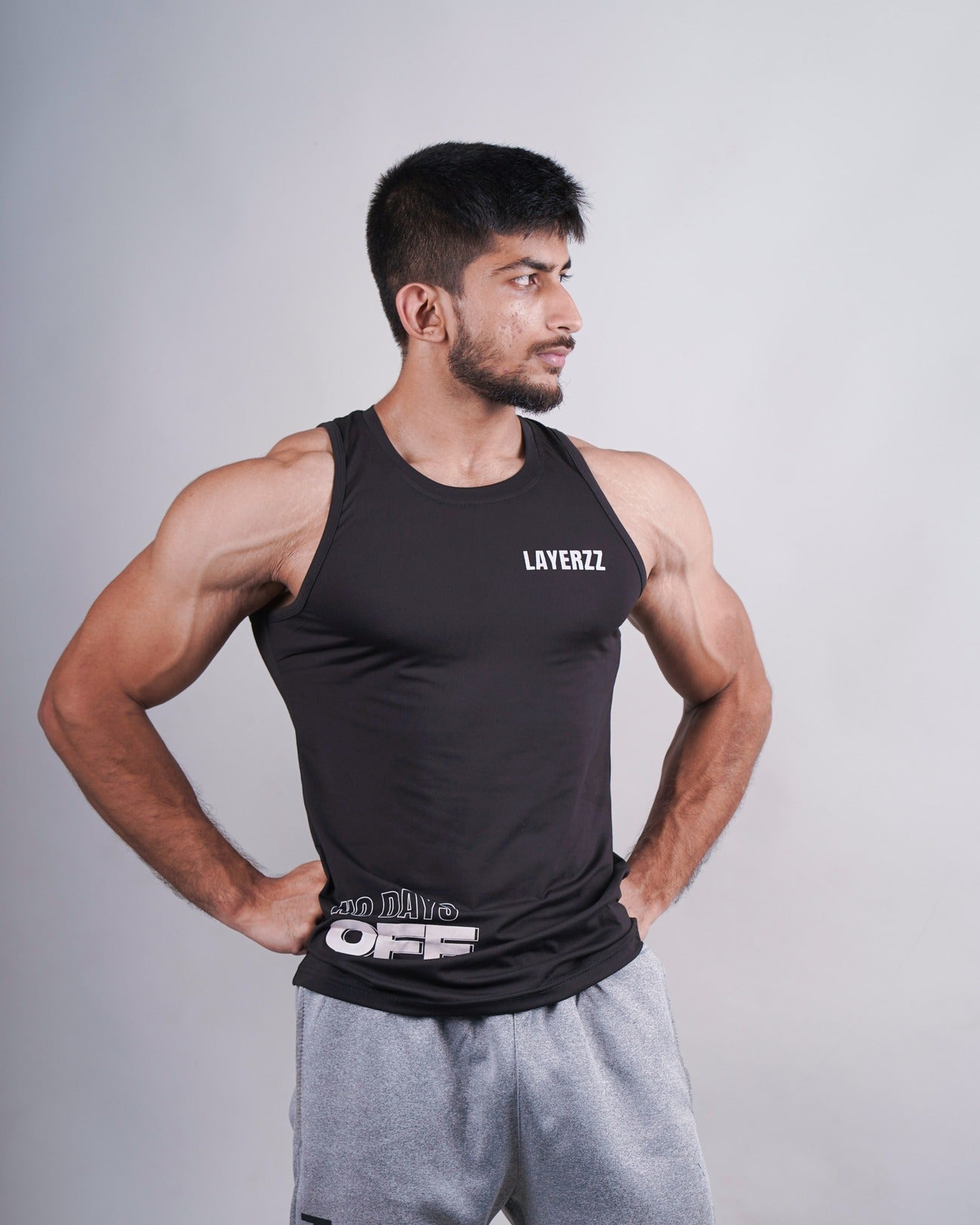 No days off tank - black - Premium  from My Store - Just Rs. 699! Shop now at LAYERZZ