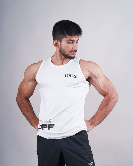 No Days off tank - white - Premium  from My Store - Just Rs. 699! Shop now at LAYERZZ