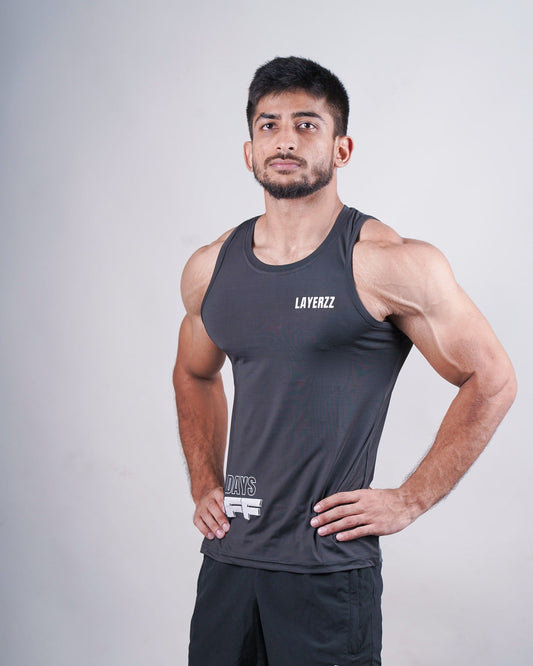 No days off tank - grey - Premium  from My Store - Just Rs. 699! Shop now at LAYERZZ